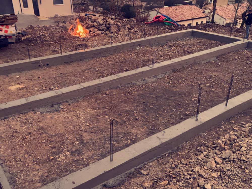 Sarl BTA Maçons à Romans-sur-isere 26 drome, pose des fondations